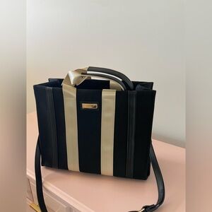 Laundry By Shelli Segal Medium Canvas Tote Bag/ Crossbody LA-BTO1369 New W Tags